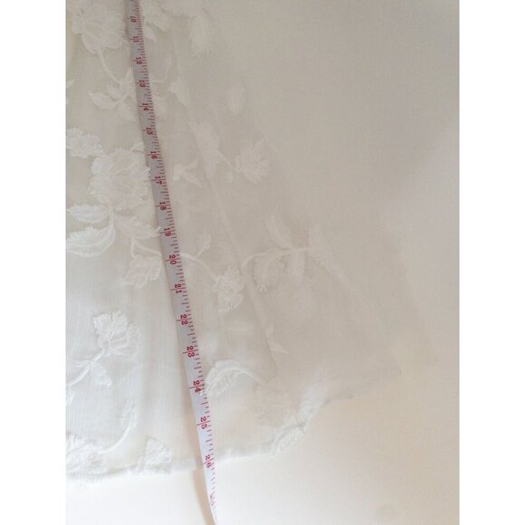 Badgley Mischka Embroidered Halter Wedding Dress - Ivory Sleeveless Gown With Fl - Picture 9 of 14